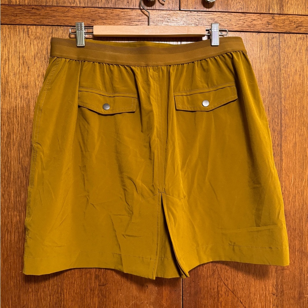 Athleta Vienna Cargo Skort Mustard Yellow 16 NWOT - Picture 5 of 7